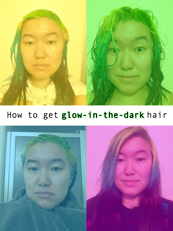 We were intrigued by glow-in-the-dark hair. So, we tried it. -  HelloGigglesHelloGiggles