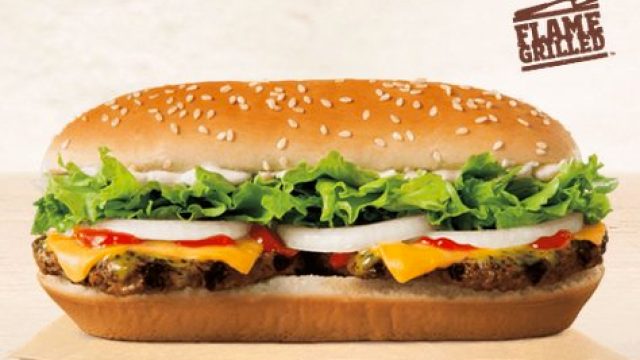 Picture of Burger King Extra Long Buttery Cheeseburger
