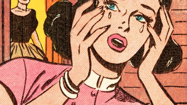 Woman crying