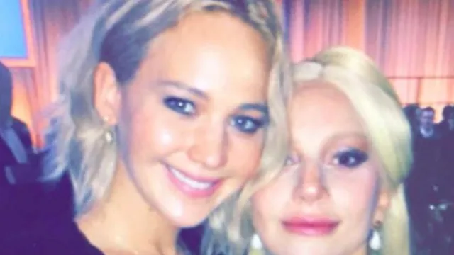 Picture of Lady Gaga and Jennifer Lawrence