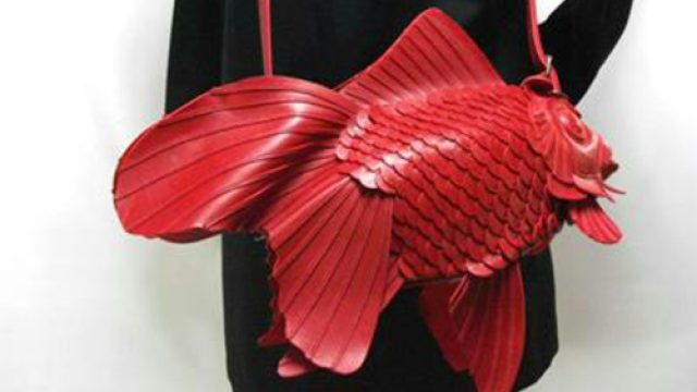 We can't stop staring at these otherworldly goldfish bags