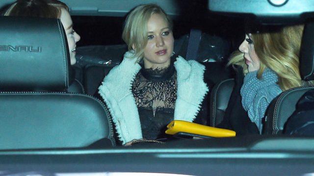 Picture of Jennifer Lawrence and Emma Stone and Adele Night Out
