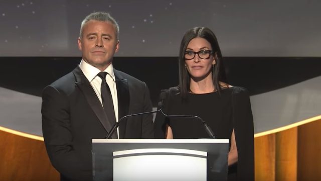 Picture of Matt LeBlanc and Courteney Cox WGA