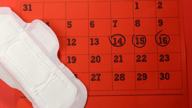 Woman hygiene protection, close-up