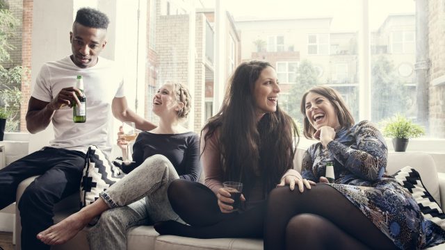 Friends at a party