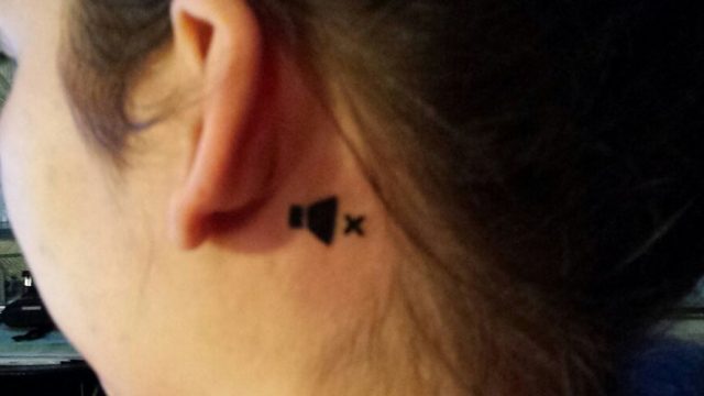 Since I'm deaf on one ear I thought this was a friendly to tell the world not talking to me from the left. - Imgur