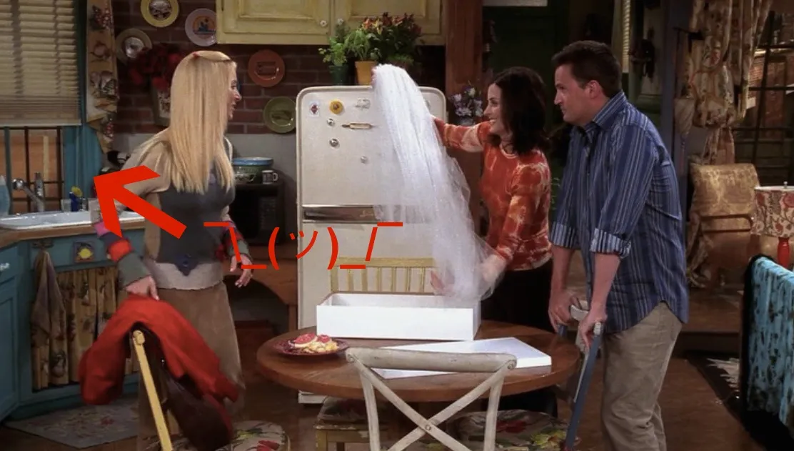 The View From Monica's Kitchen Window on Friends Changed Constantly