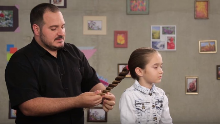 I'm a lone dad that's shaved my head all my life, I'm learning how to do  different hairstyles for my daughter with the help of  videos, I'm  proud of this plait! 