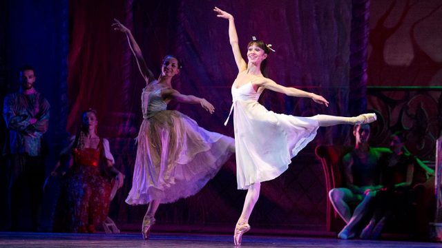A dancer of Teatro San Carlo, dance in "Teatro San Carlo" of