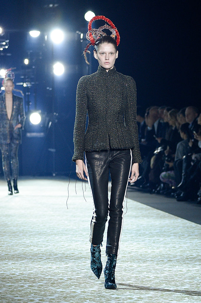 A model walks the runway at the Balmain Autumn Winter 2016 fashion News  Photo - Getty Images