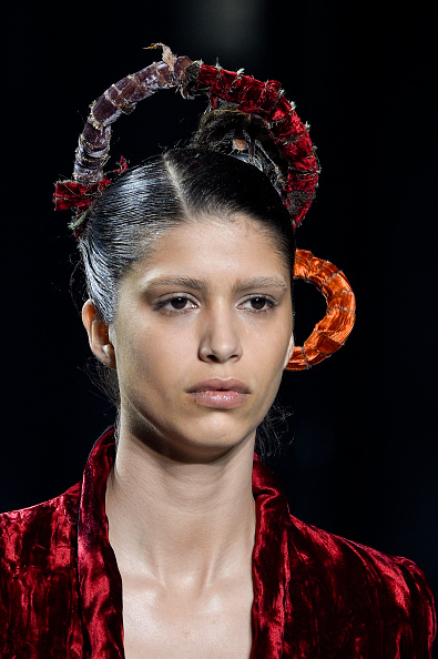 This Paris Fashion Week show gave us ALL the crazy hair day goals ...