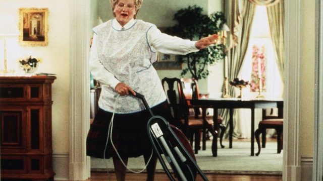 Picture of Mrs. Doubtfire Vacuuming
