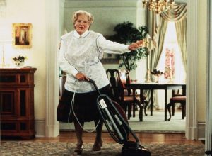 Picture of Mrs. Doubtfire Vacuuming