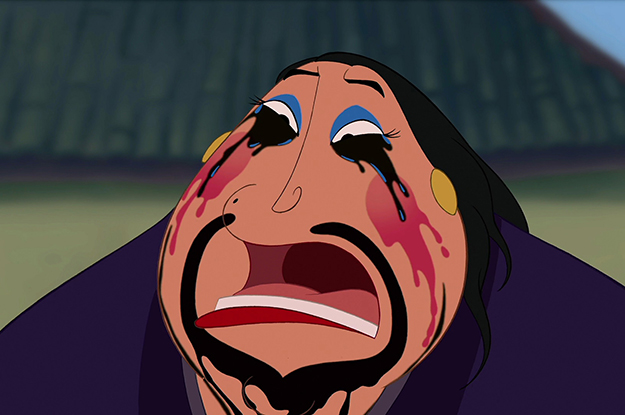 crying disney characters