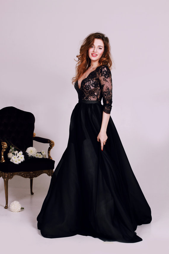 13 black wedding dresses that will bring out your inner Morticia