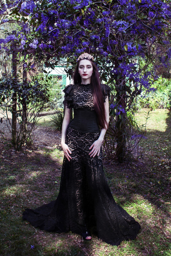 13 black wedding dresses that will bring out your inner Morticia