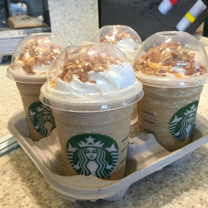 We Tried Starbucks New Caramel Waffle Cone Frappuccino And It Was