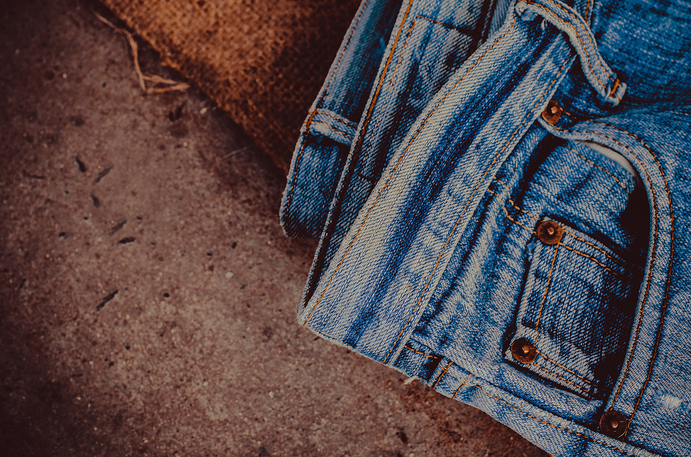 Jeans with lots of buttons discount