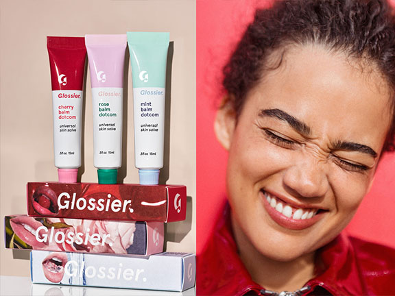 Glossier Cherry Balm Dotcom shops Set