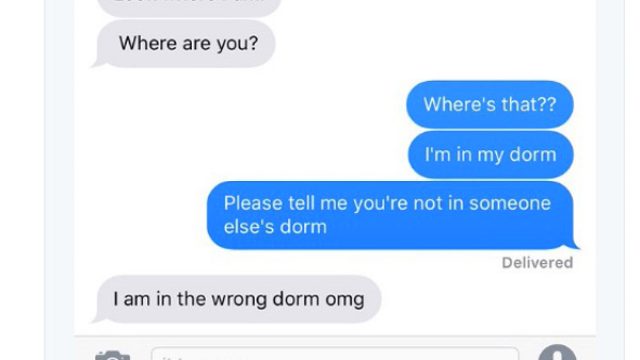 selfie mistake text
