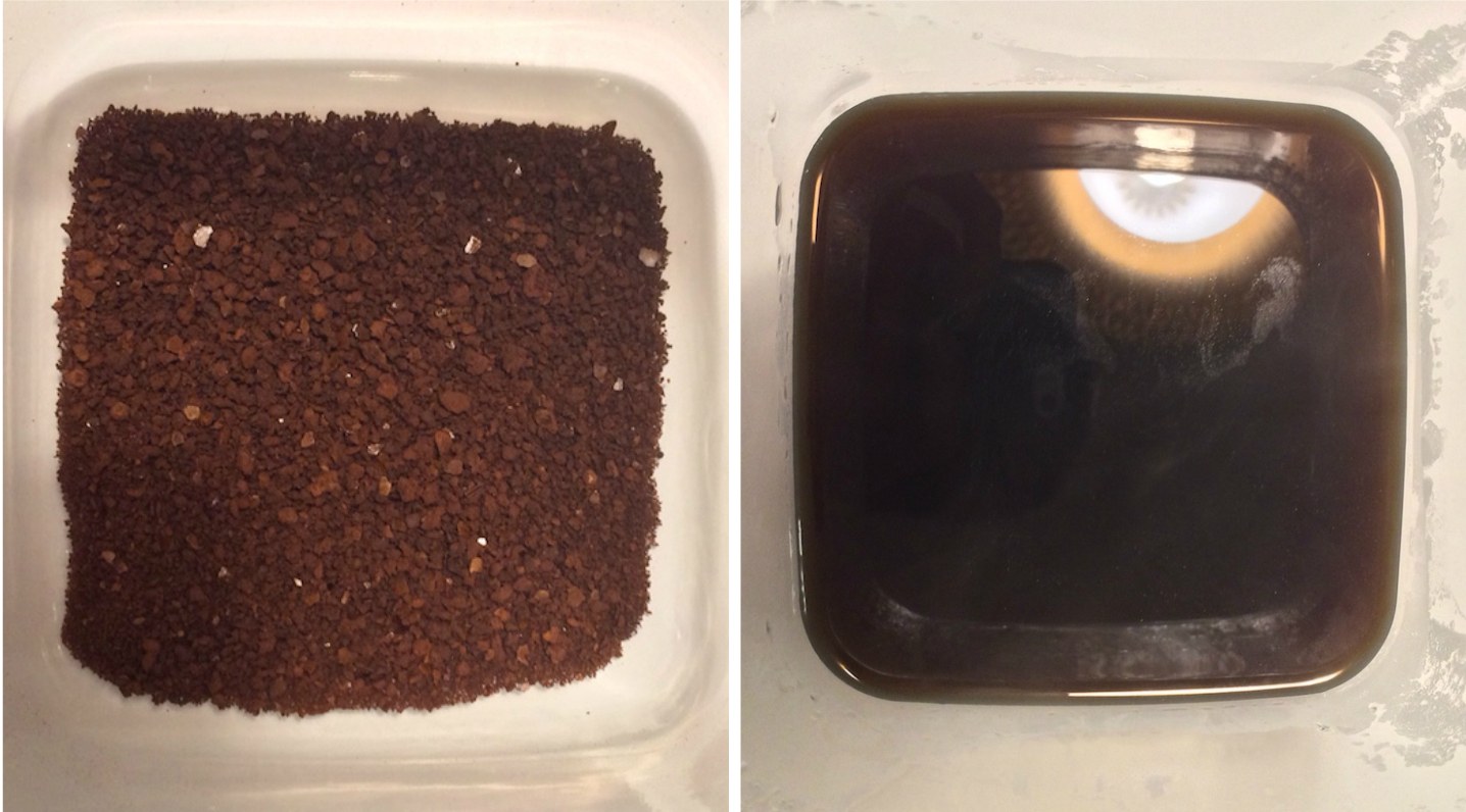 using coffee grounds on face