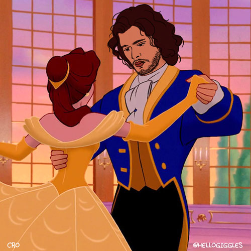 We drew Jon Snow as classic Disney princes and the result is magical ...