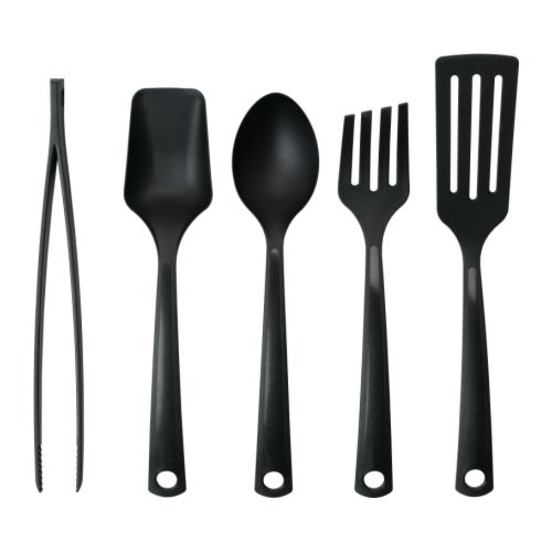 GNARP, 5-piece kitchen utensil set, black $2.99
