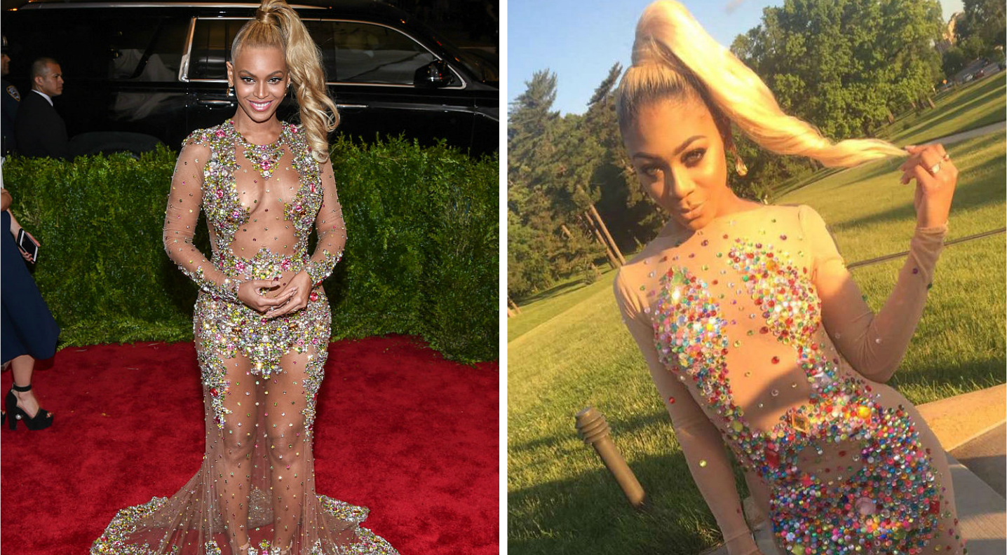 This high schooler recreated Beyonc s Met Gala dress for prom