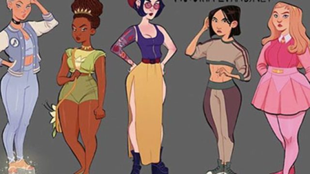 disney princess modern teen