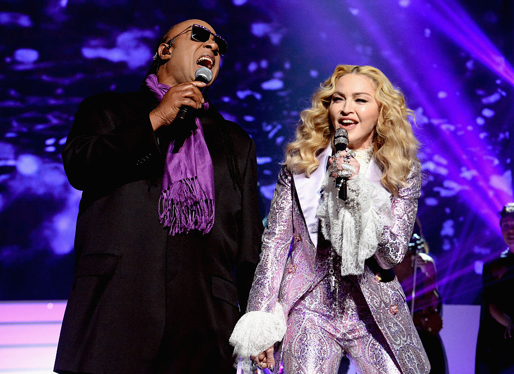 Madonna and Stevie Wonder's tribute to Prince at the Billboard Music ...