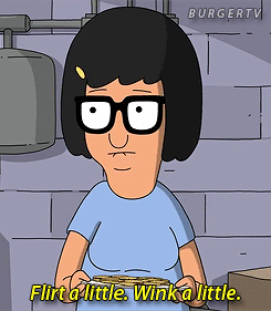 The 11 steps to awkward flirting, as illustrated by Tina Belcher -  HelloGigglesHelloGiggles