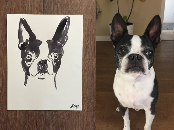 Custom Pet Portrait, $50