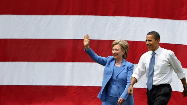 Barack Obama And Hillary Clinton Appear In First Joint Campaign Event