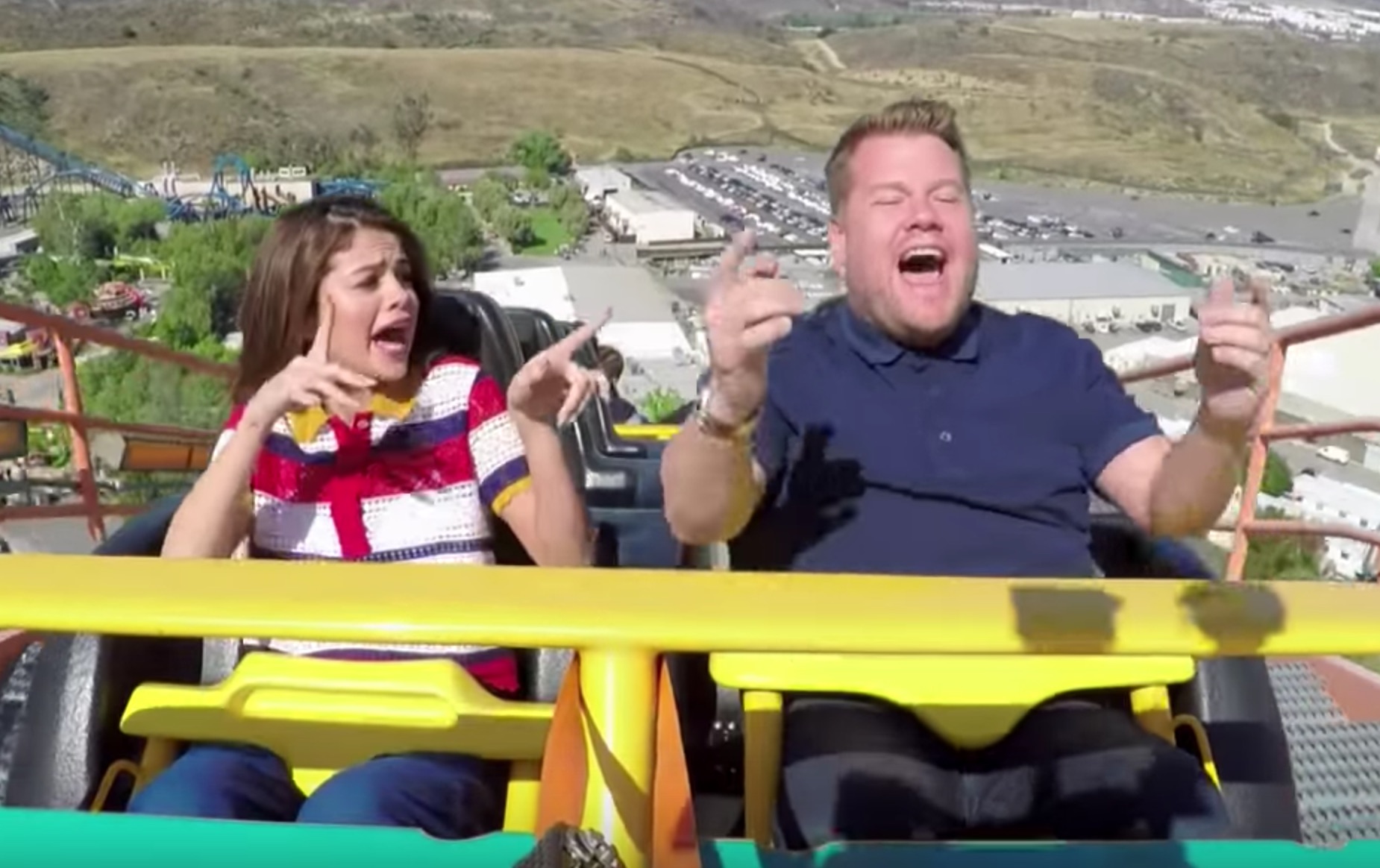 Selena Gomez rides roller coasters and talks about Taylor Swift s