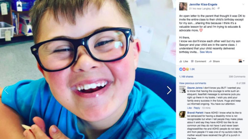 This mom's open letter about her son with Down Syndrome being excluded ...