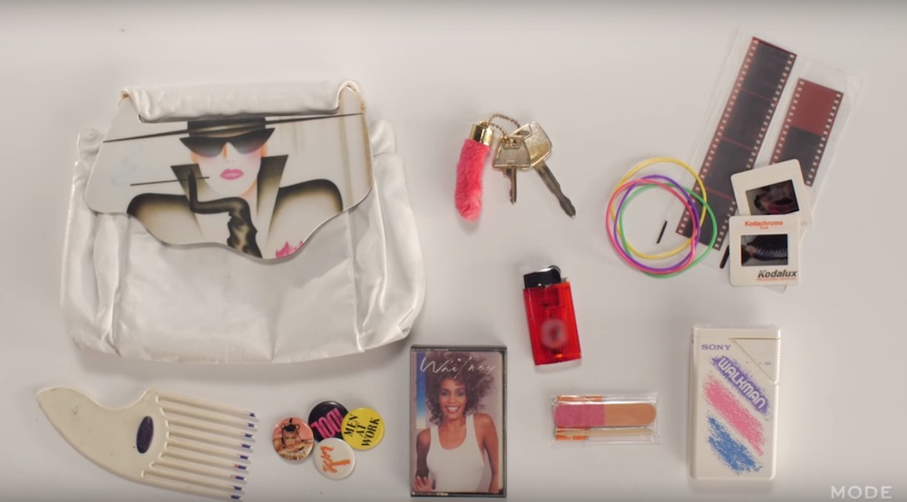 This 100 years of handbags vid shows what we carried in our purses