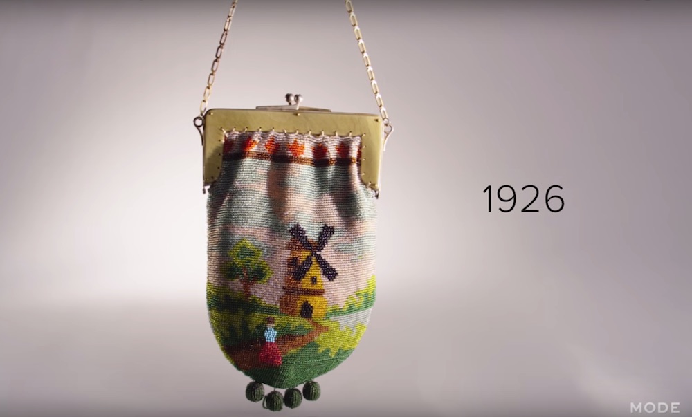 This 100 years of handbags vid shows what we carried in our purses