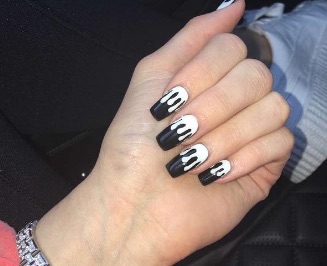 Press on Nails Kylie Jenner Snake Print Black Stiletto - Etsy