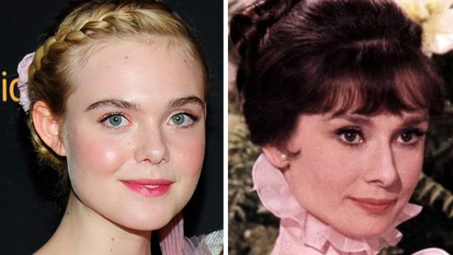 elle fanning audrey hepburn