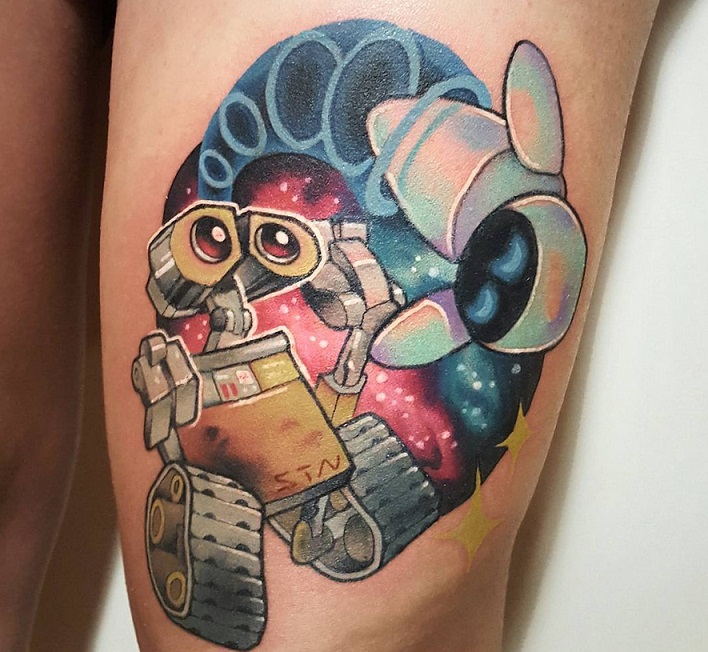 WallE and Eve tattoo by Kozo Tattoo  Post 31007