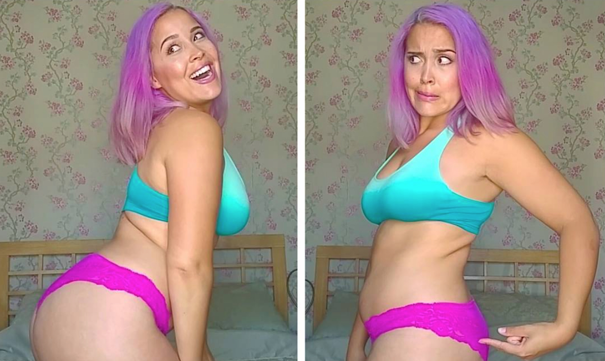 This body-positive model made an important point about the ideal butt image pic photo
