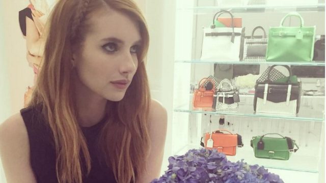 Emma Roberts' Green Bag Is The Ultimate Spring Accessory