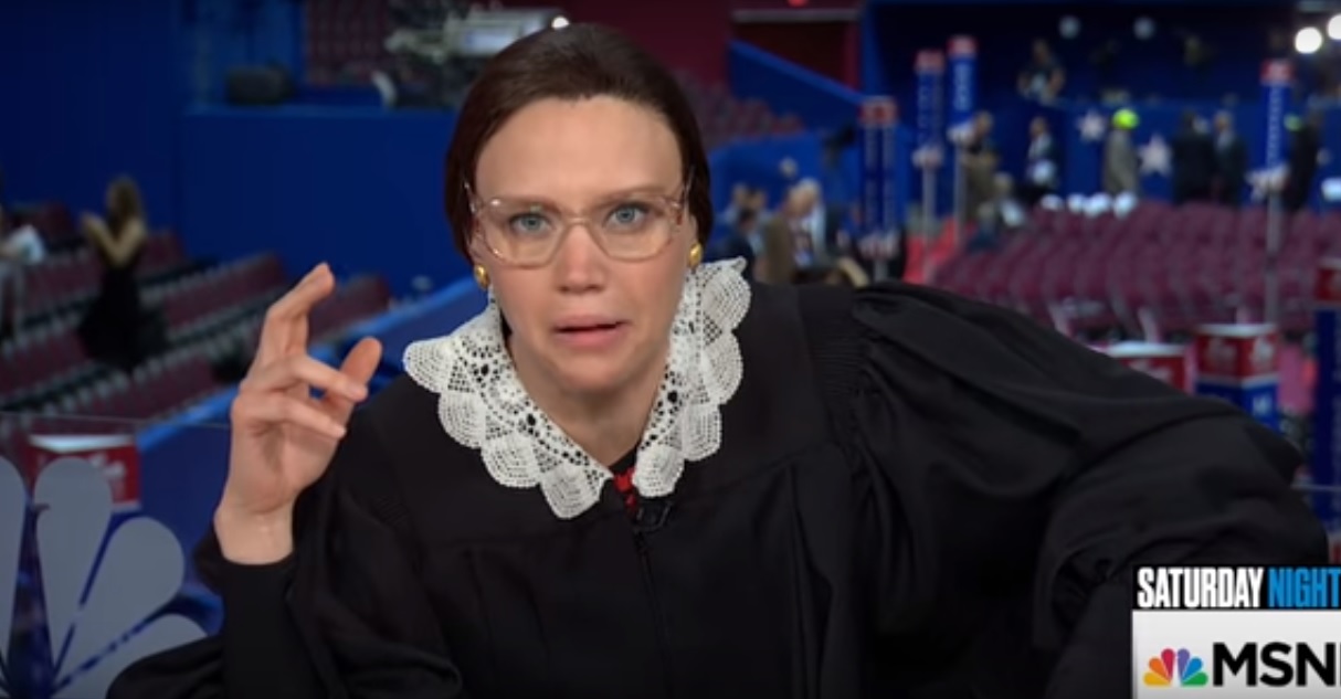 Kate Mckinnon Brings A Ruth Bader Ginsburg Impression To The