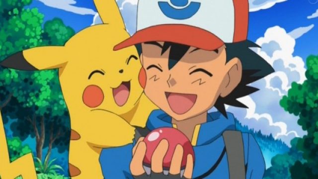 Picture of Pokemon Ash and Pikachu