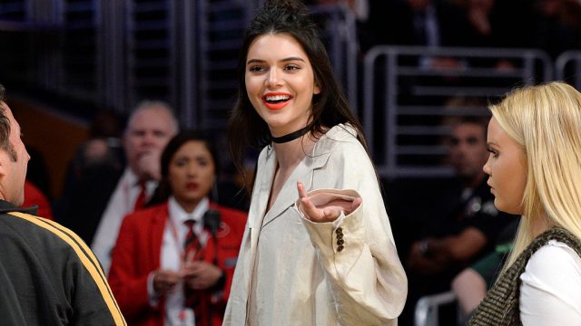 Celebrities At The Los Angeles Lakers Game