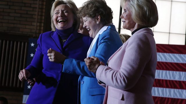 Hillary Clinton Campaigns In New Hampshire Ahead Of Primary