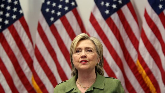 MANHATTAN, NY - AUGUST 18: U.S. Presidential candidate Hillary