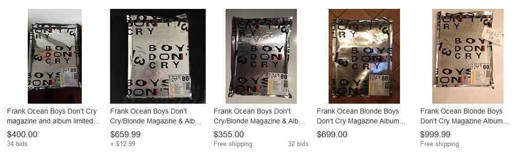 Don't buy Frank Ocean's 'Boys Don't Cry' magazine on eBay (because 