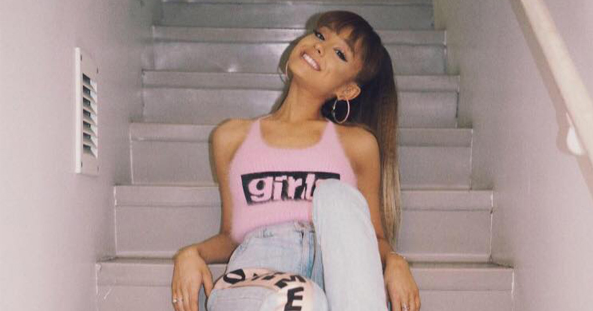 Ariana grande clearance pink top