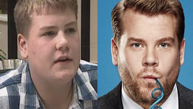James Corden side by side